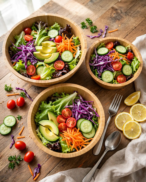 Natura Bamboo Salad Bowl Set