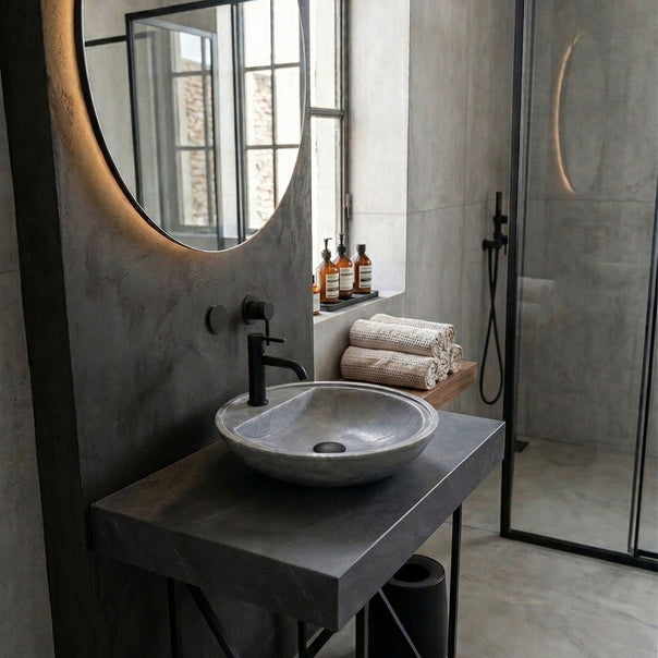 Mist Marble Vessel Sink