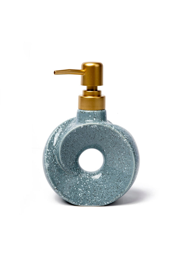 Dona Ceramic Soap Dispenser, Petrol Blue