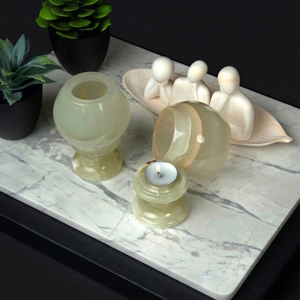 Permea Onyx Candle Holder