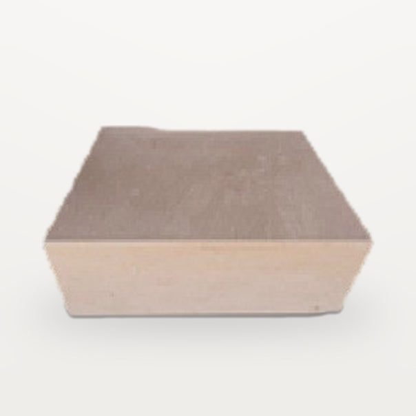 square beige stone coffee table