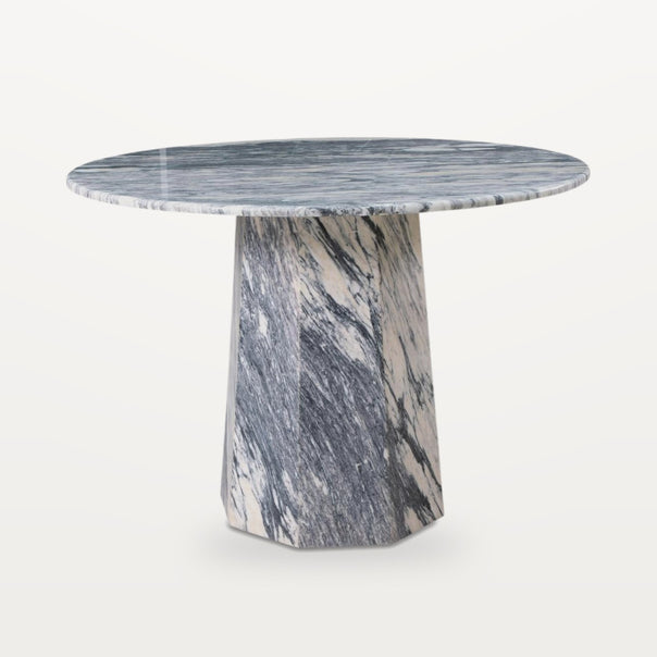 round Arabescato marble table