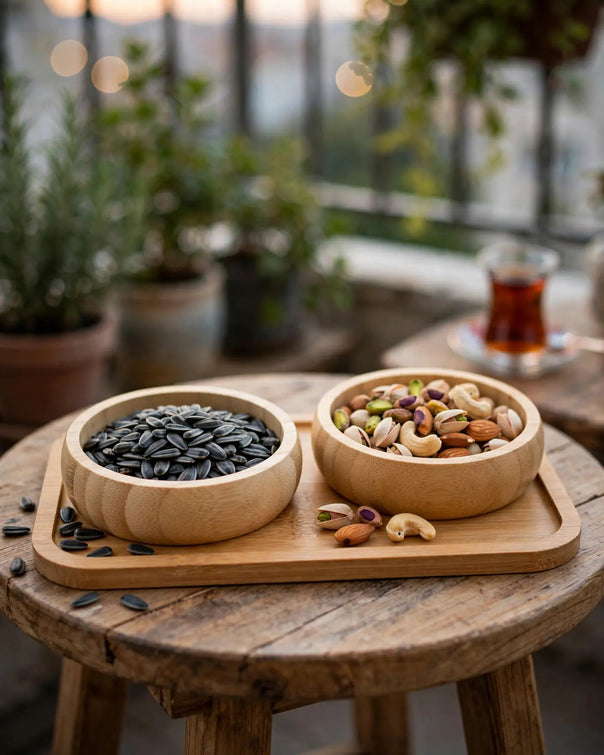 Natura Bamboo 2-Bowl Snack Set (20.5 x 9.5 cm)