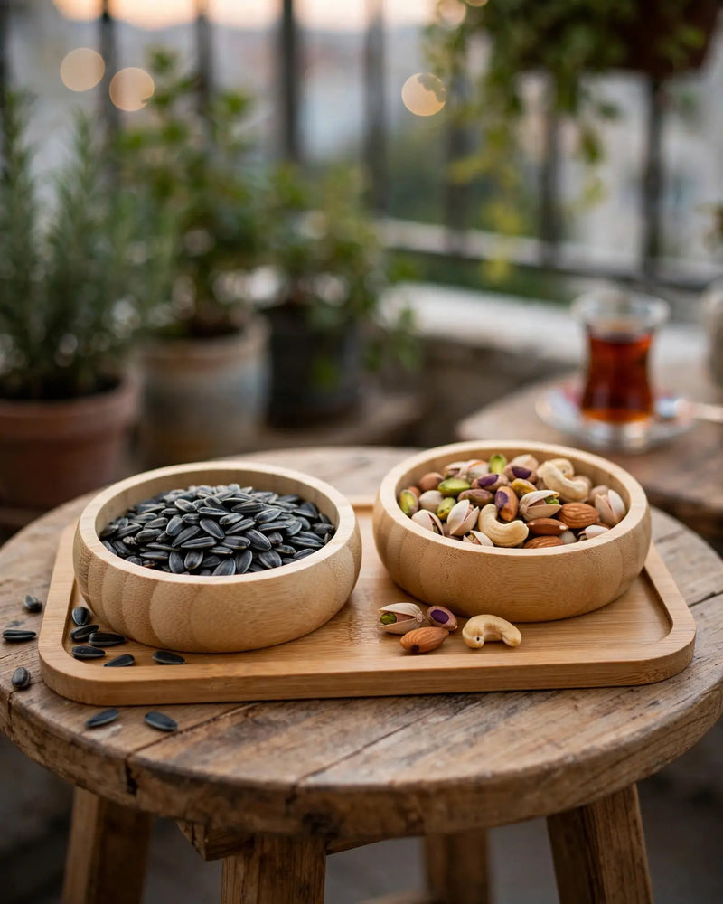 Natura Bamboo 2-Bowl Snack Set (20.5 x 9.5 cm)
