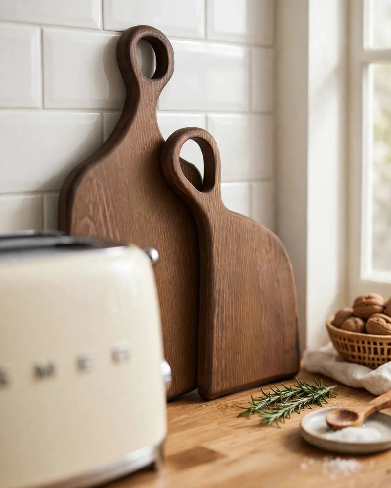 Acacia Puzzle Design Cutting Board Set of 2