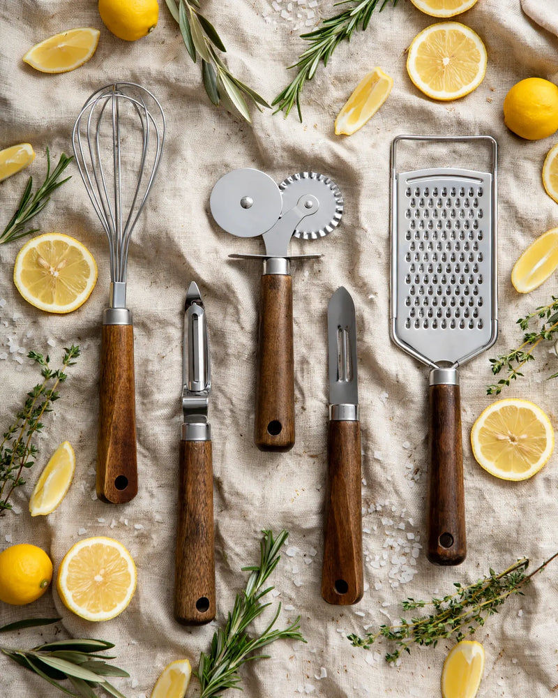 Natura Stainless Steel 5-Piece Kitchen Prep Tool Set