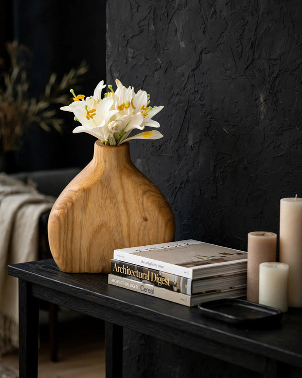 Forest Oval Rustic Vase, Natural