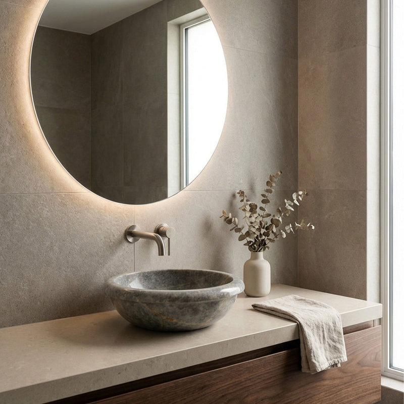 Glint Marble Vessel Sink