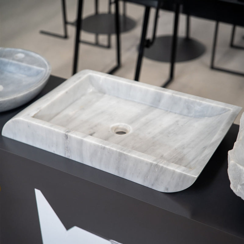 Flow Marble Block Sink