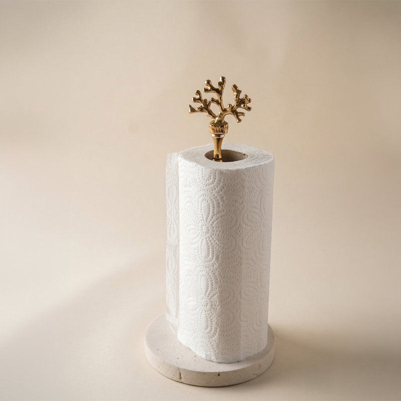Travertine Paper Towel Holder