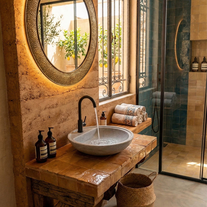 Mist Marble Vessel Sink