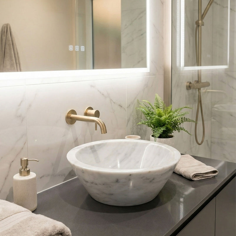 Solid Marble Vessel Sink