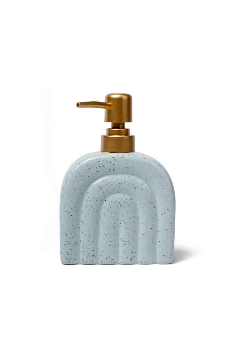 Rainbow Ceramic Soap Dispenser, Ice Blue