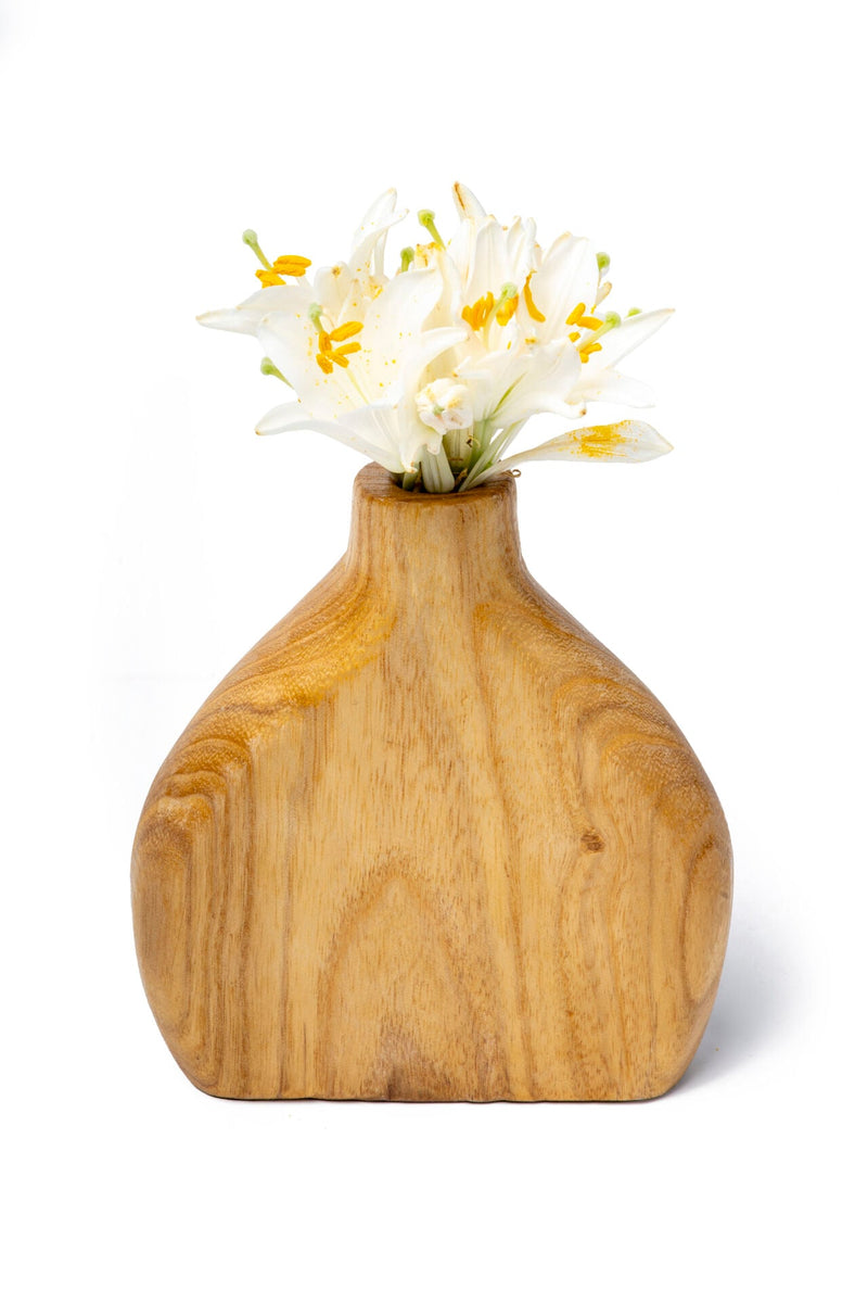 Forest Oval Rustic Vase, Natural