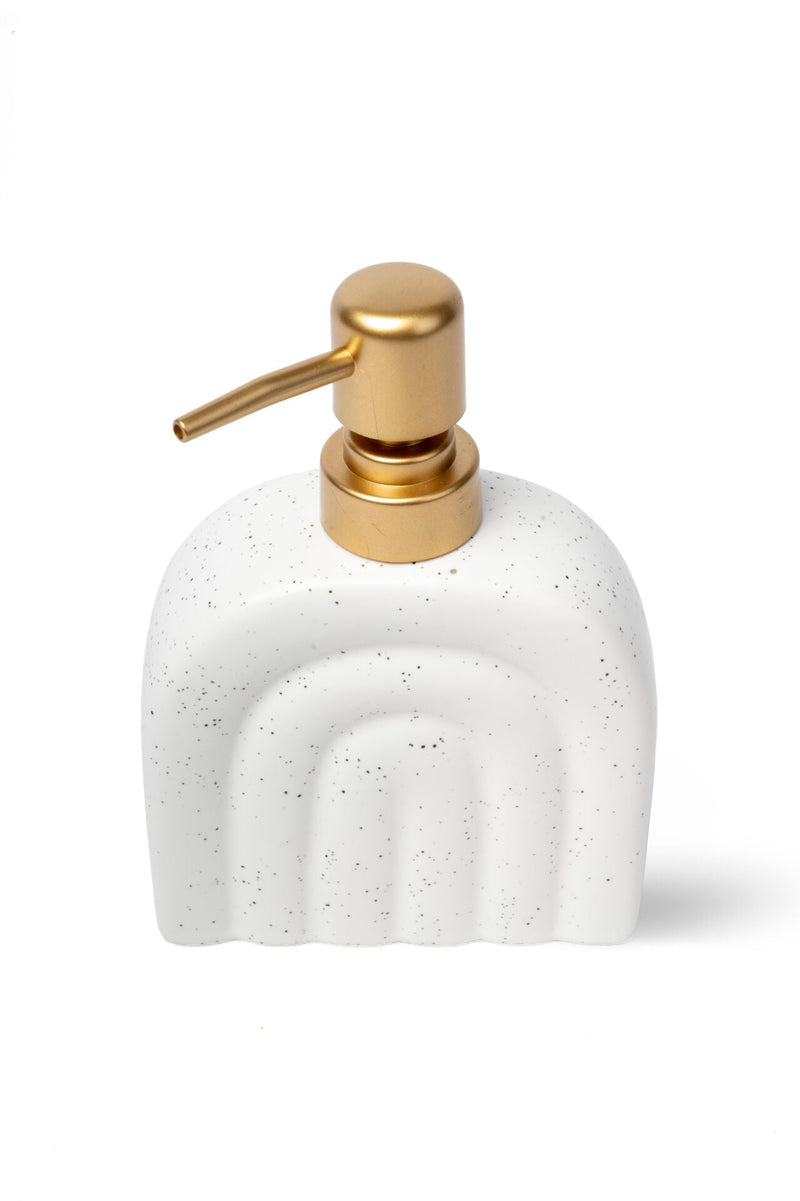 Rainbow Ceramic Soap Dispenser, White