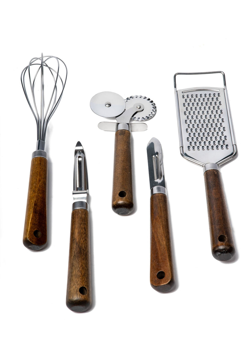 Natura Stainless Steel 5-Piece Kitchen Prep Tool Set