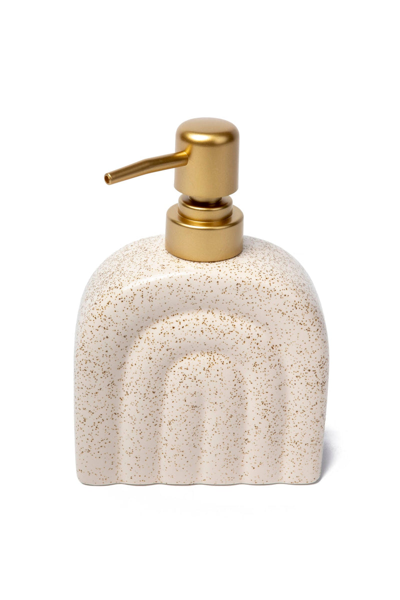 Rainbow Ceramic Soap Dispenser, Sand Beige