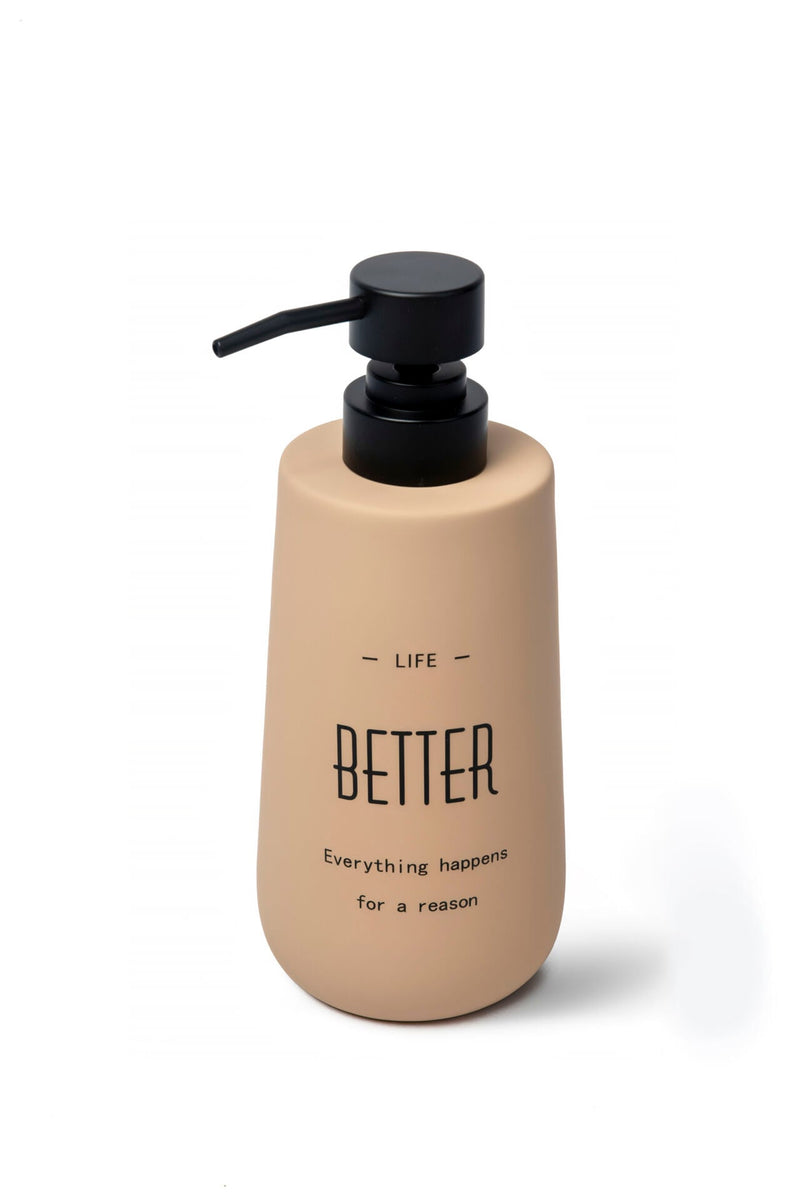 Nordic Ceramic Matte Soap Dispenser, Latte