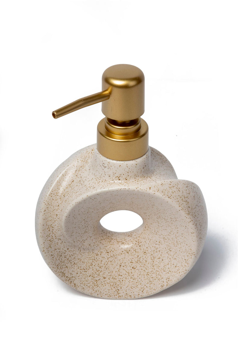 Dona Ceramic Soap Dispenser, Sand Beige