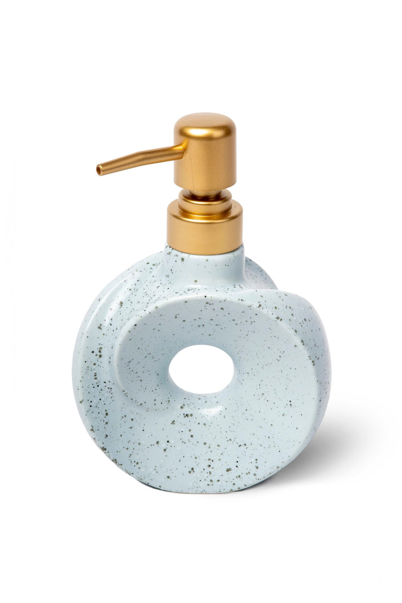 Dona Ceramic Soap Dispenser, Ice Blue