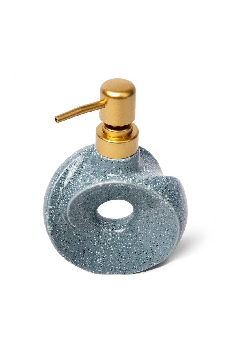 Dona Ceramic Soap Dispenser, Petrol Blue