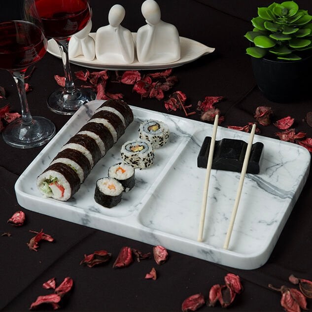 Atarashi Marble Sushi Plate