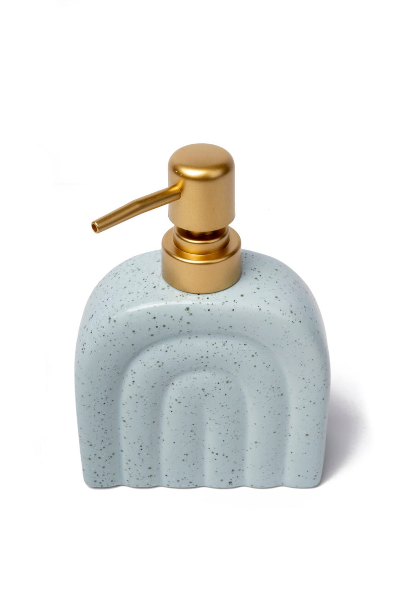 Rainbow Ceramic Soap Dispenser, Ice Blue