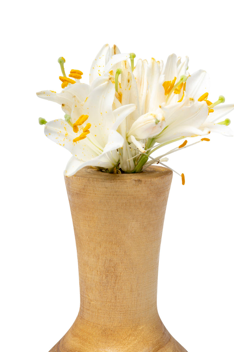 Forest Curved Design Vase, Natural