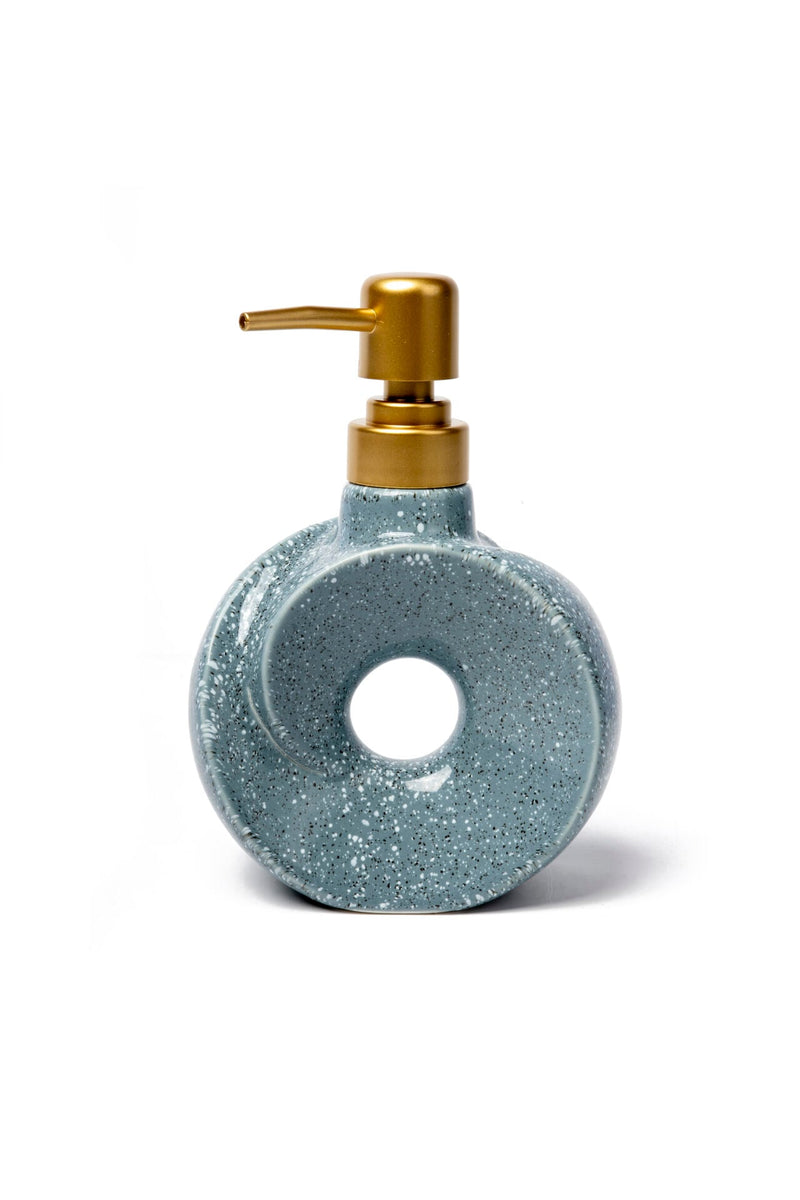 Dona Ceramic Soap Dispenser, Petrol Blue