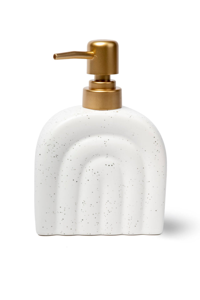 Rainbow Ceramic Soap Dispenser, White