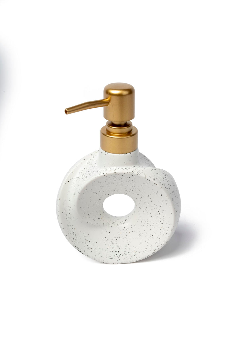 Dona Ceramic Soap Dispenser, White