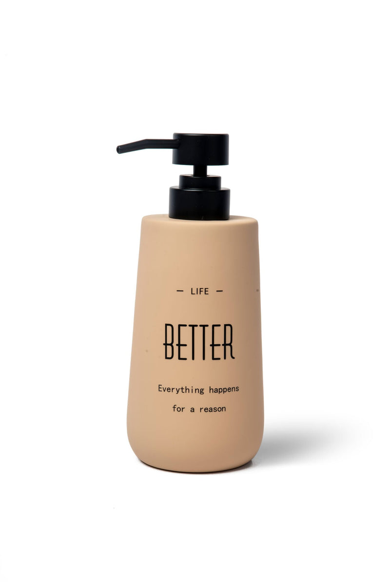 Nordic Ceramic Matte Soap Dispenser, Latte