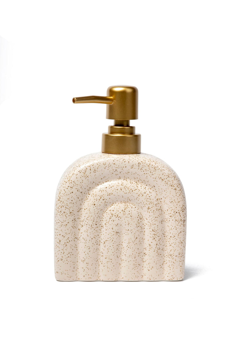 Rainbow Ceramic Soap Dispenser, Sand Beige