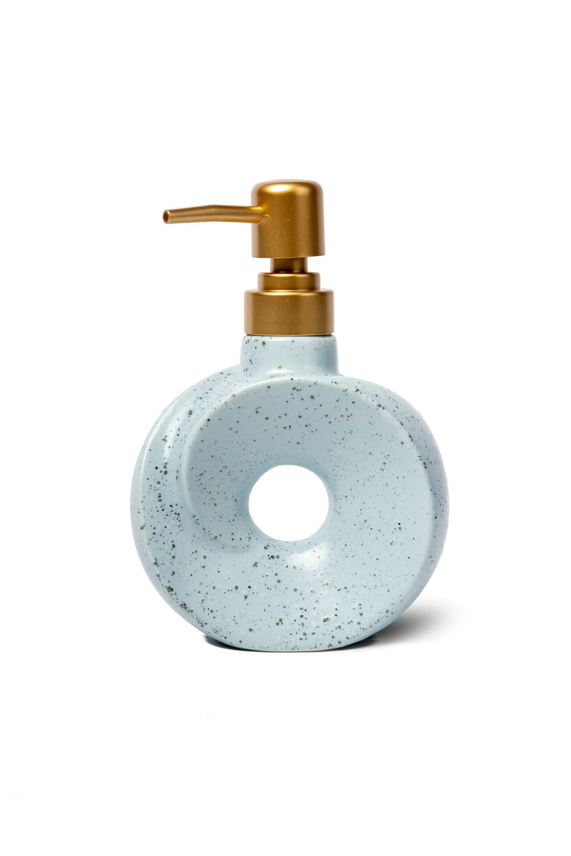 Dona Ceramic Soap Dispenser, Ice Blue
