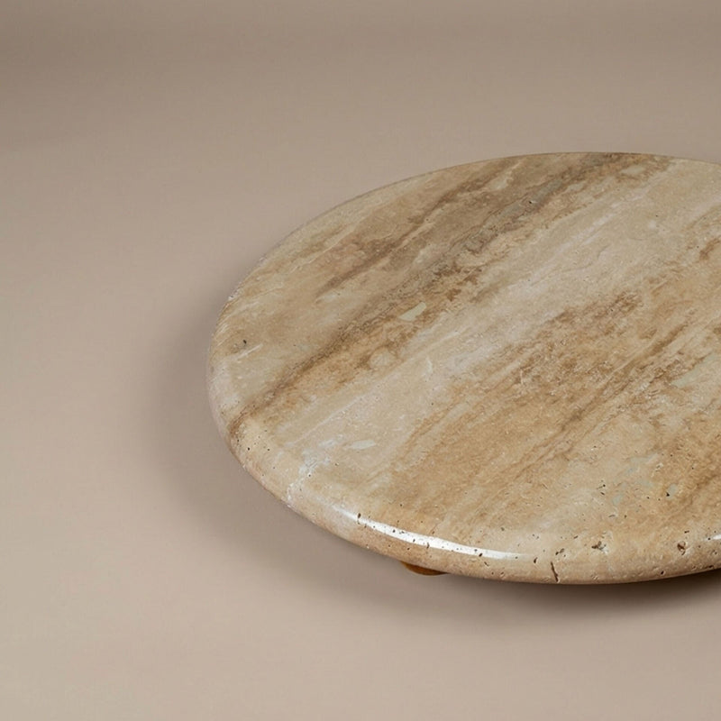 Aura Serving Stand with Wooden Feet