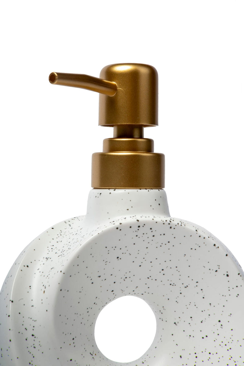 Dona Ceramic Soap Dispenser, White