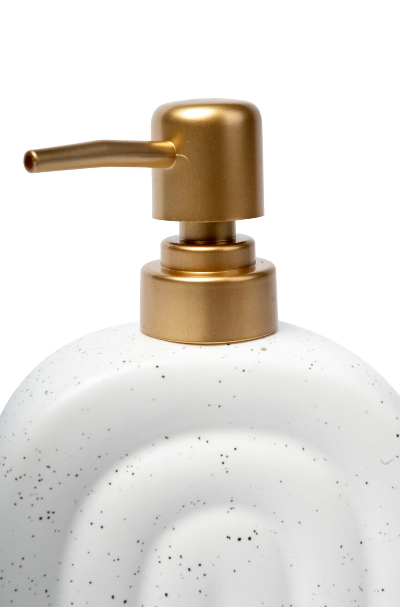 Rainbow Ceramic Soap Dispenser, White