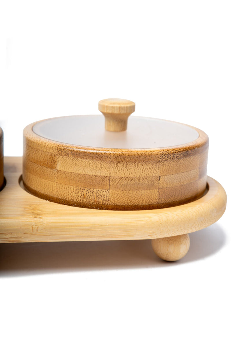 Natura 3-Bowl Lidded Snack Set