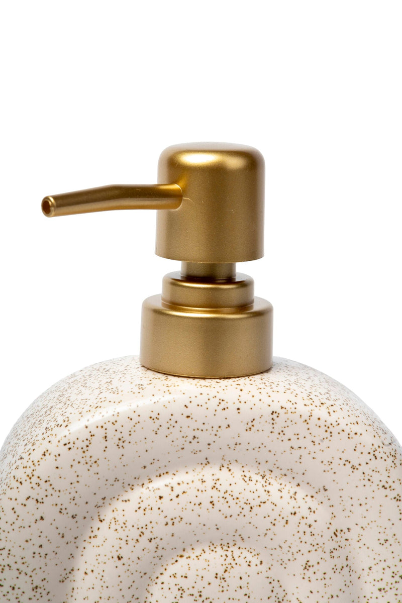 Rainbow Ceramic Soap Dispenser, Sand Beige