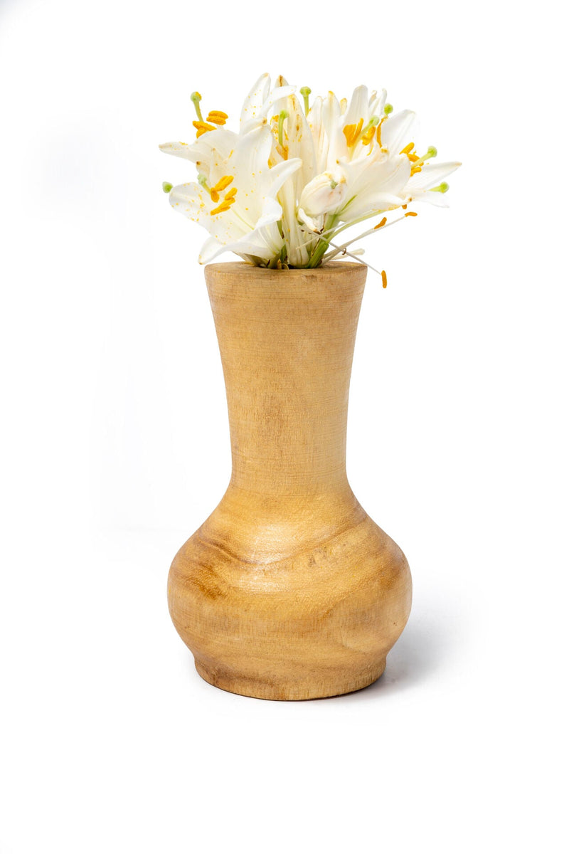 Forest Curved Design Vase, Natural