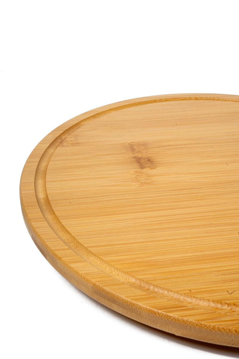 Natura Bamboo Lazy Susan Serving Board (Diameter: 31 cm)