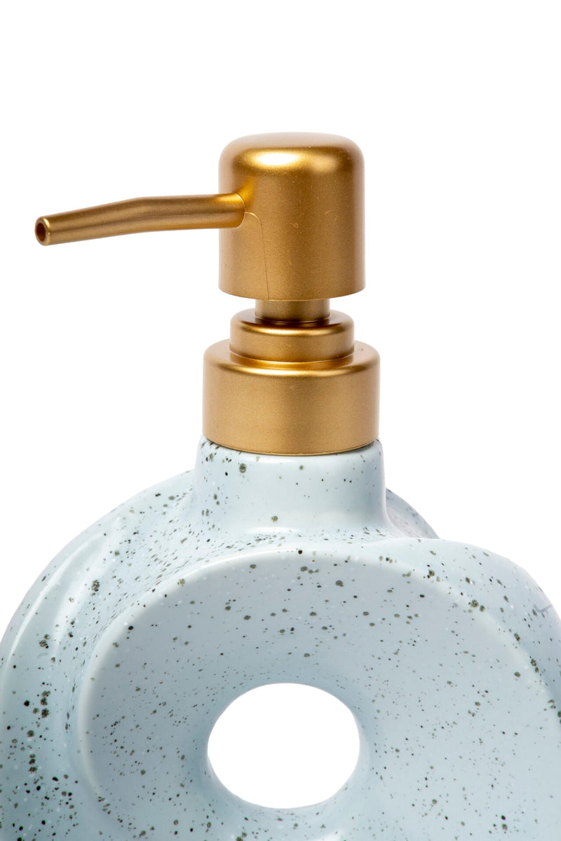 Dona Ceramic Soap Dispenser, Ice Blue