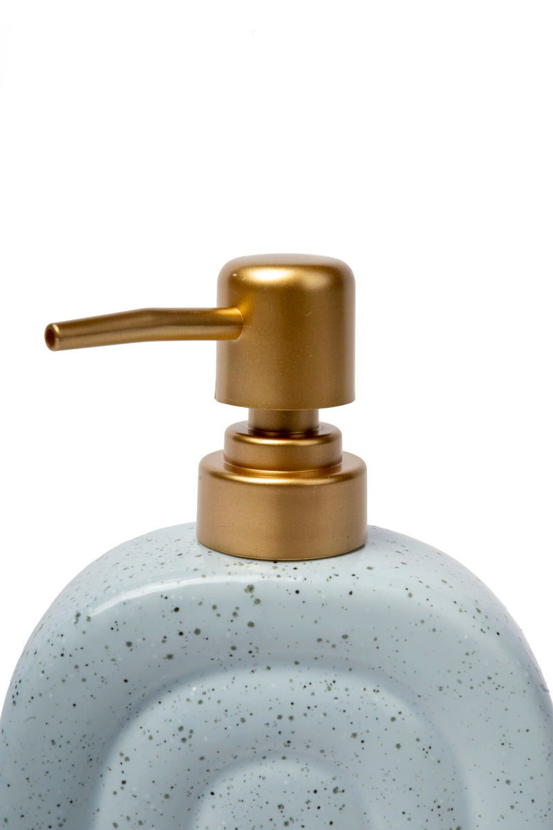 Rainbow Ceramic Soap Dispenser, Ice Blue