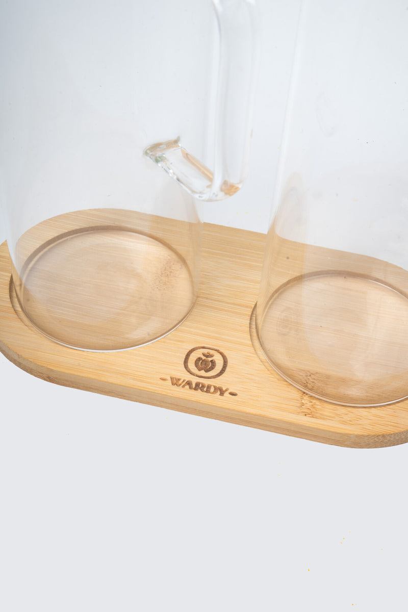 Pure Glass Oil and Vinegar Cruet Set of 2