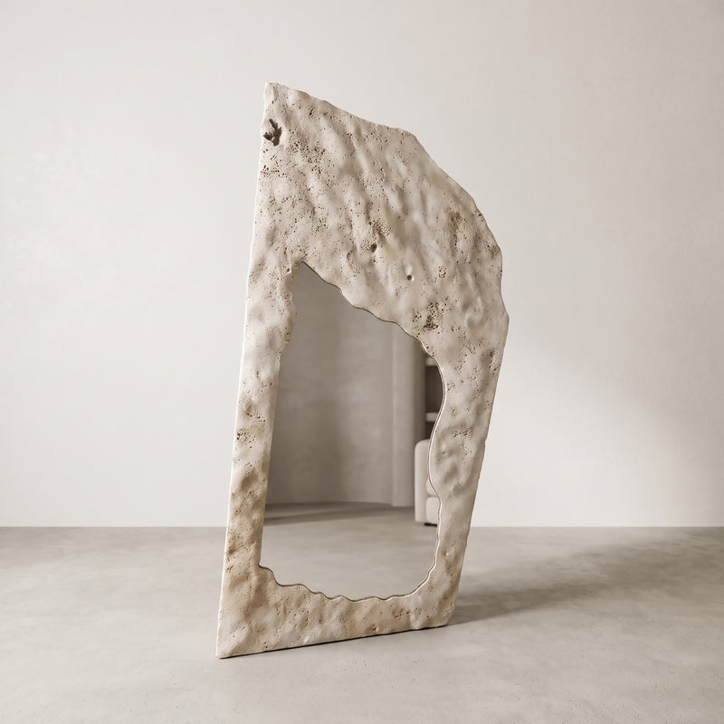 Travertine Wall Mirror ( 38.6 x 74.8 in)