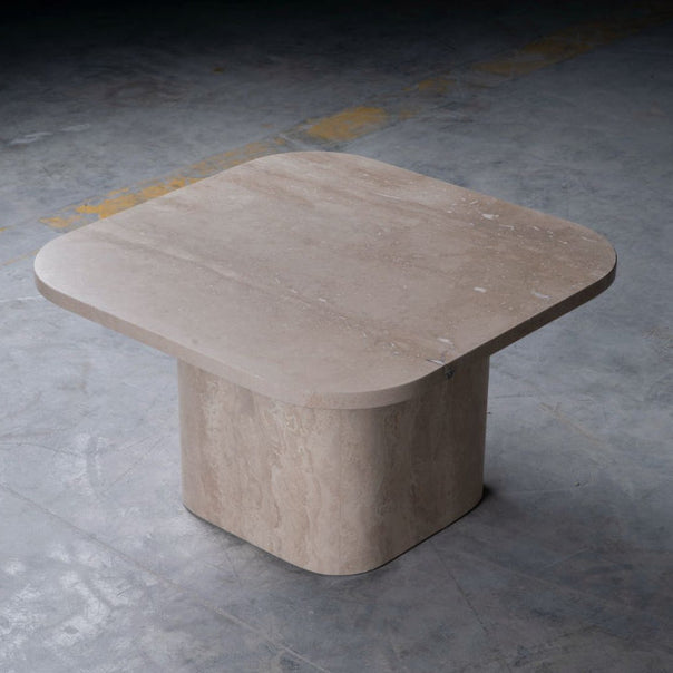 Eida Base Travertine Side Table 2