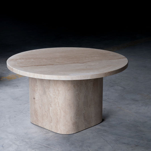 Eida Base Travertine Side Table 1
