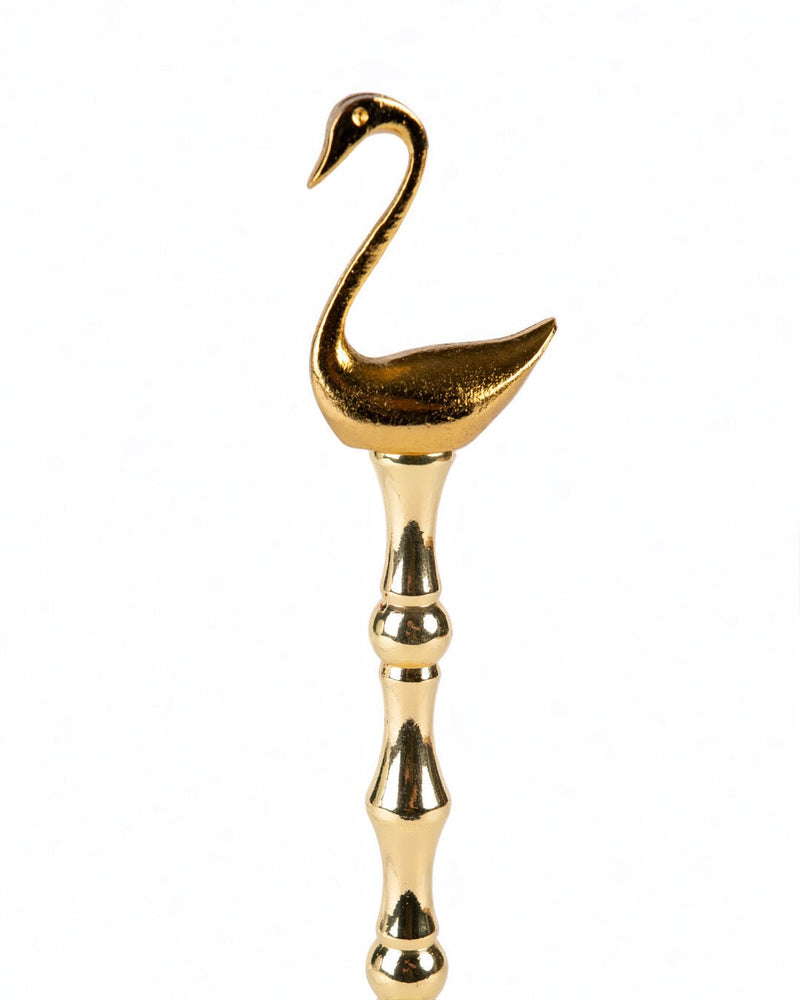 Swan Marble Base Metal Paper Towel Holder, Gold (15 x 30 cm)