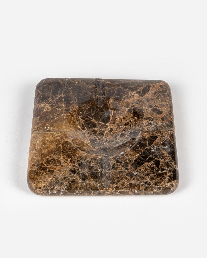 Grain Marble Ashtray, Emperador (11 x 11 cm)