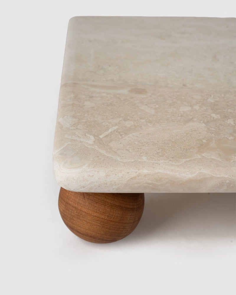 Royal Marble Square Serving Stand, Diana Royal (30 x 30 cm)
